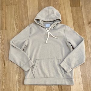 Off white Sherpa pull over hoodie